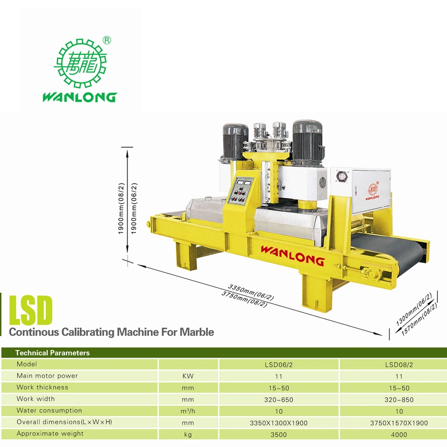 High Quality Two Heads Full Automatic Stone Calibrating Machine Lsd08/2
