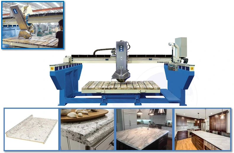 Premium CNC Machine Automatic Bridge Saw Cutting Granite Quartz Marble Countertops (XZQQ625)