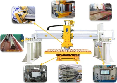 Máquina de corte de pedra automática Máquina de corte de mármore Máquina de corte de laje (HQ400-600-700)