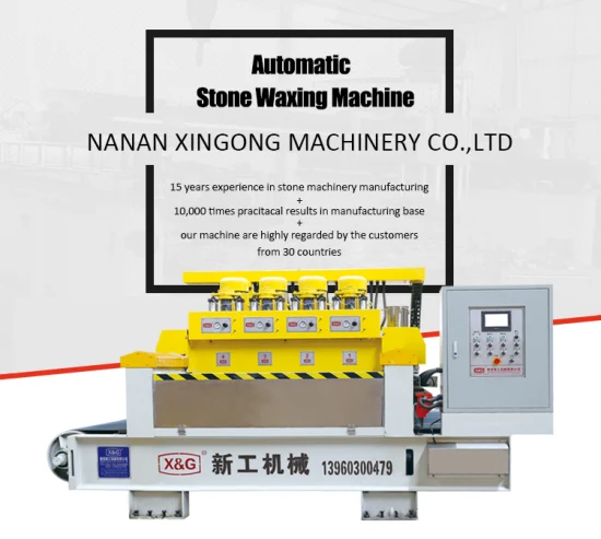 Máquina de enceramento de superfície para lajes de pedra Máquina de polimento de granito